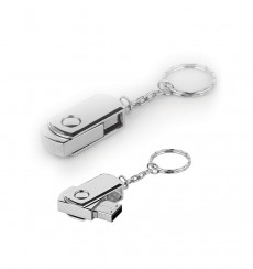 4 GB Döner Kapaklı Metal Anahtarlık USB Bellek